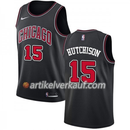 NBA Chicago Bulls Trikot Chandler Hutchison 15 Nike Schwarz Swingman - Herren